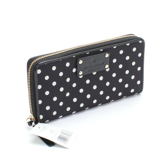 Kate Spade Black and White Polka Dot Wallet - Picture 6 of 7